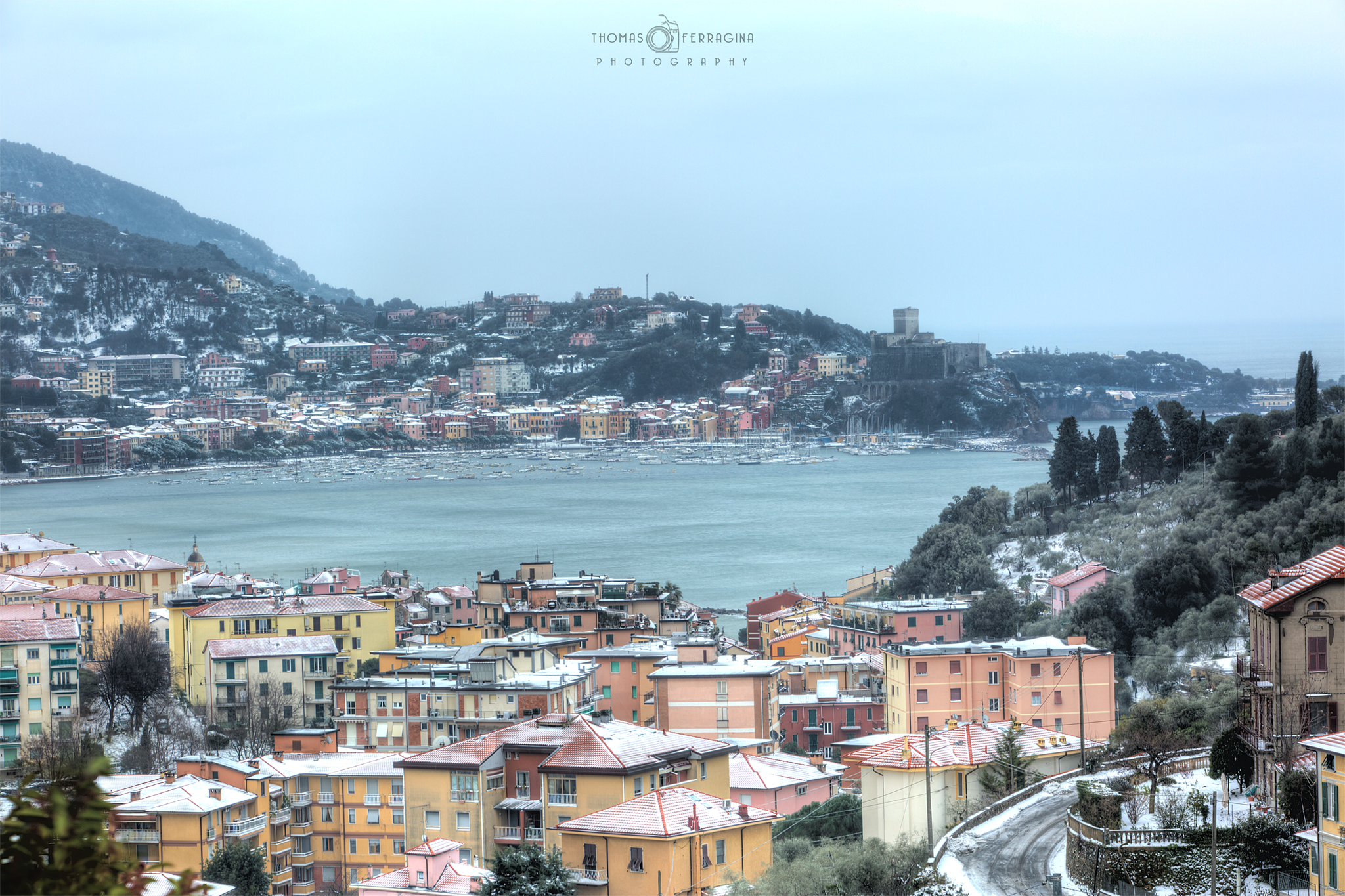 snowy sea Lerici