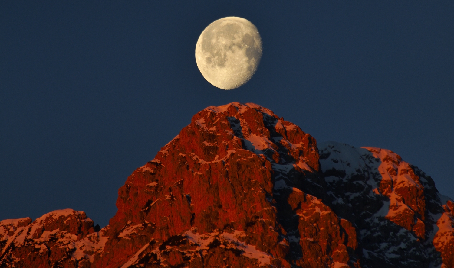 Enrosadira sulle Dolomiti