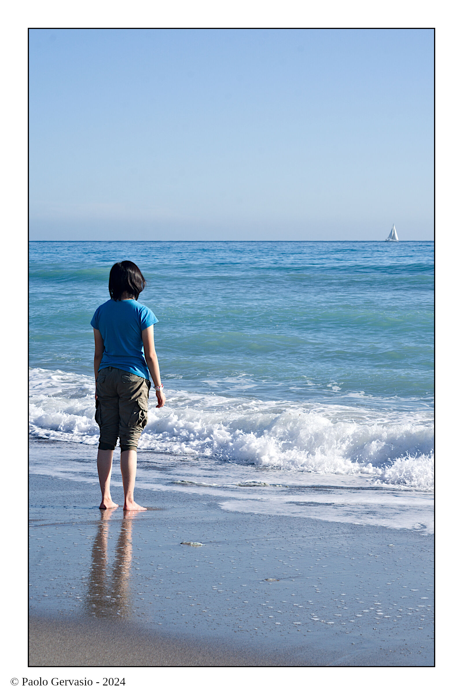 There, in the blue painted blue