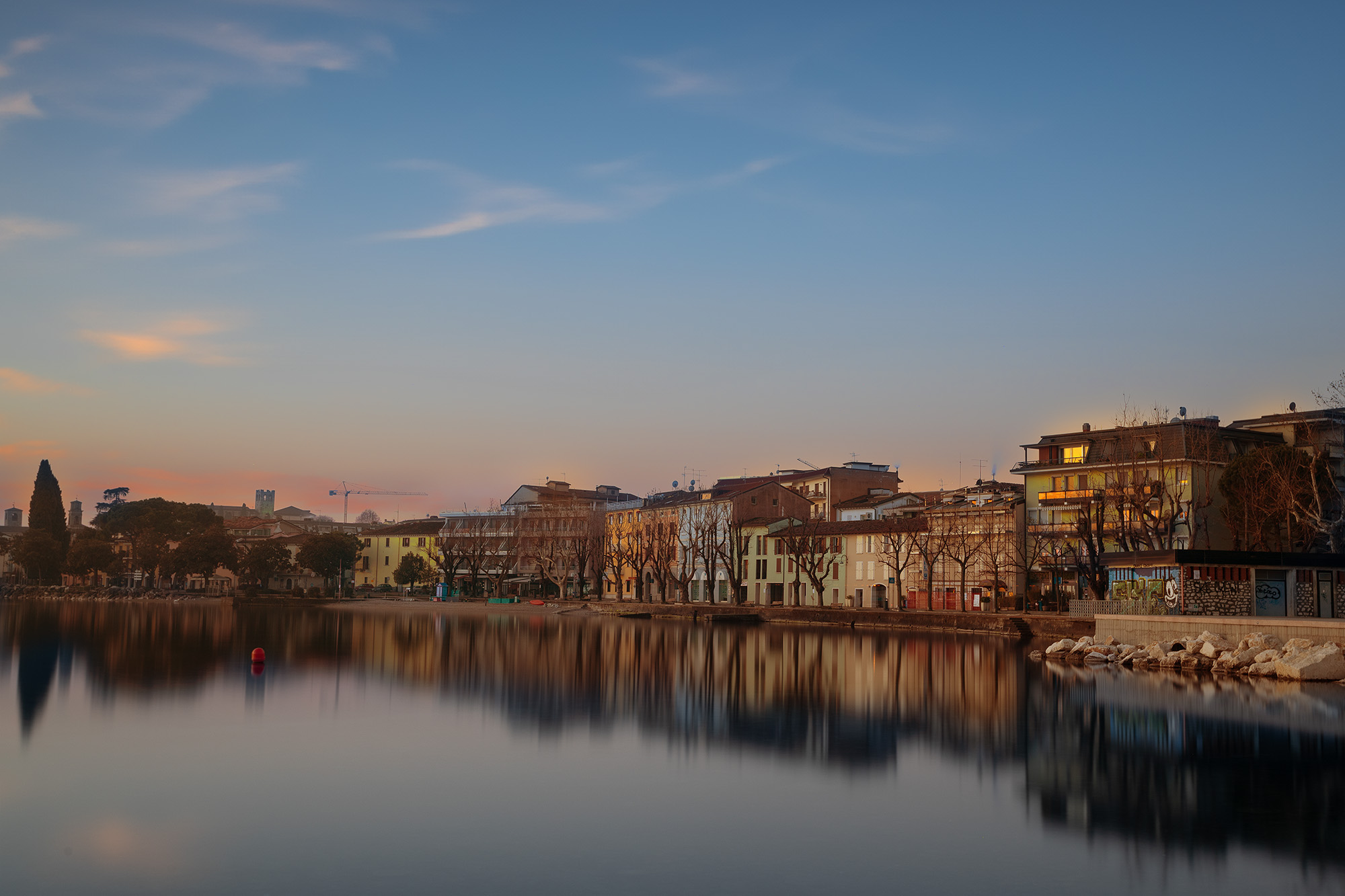 The first light of day.