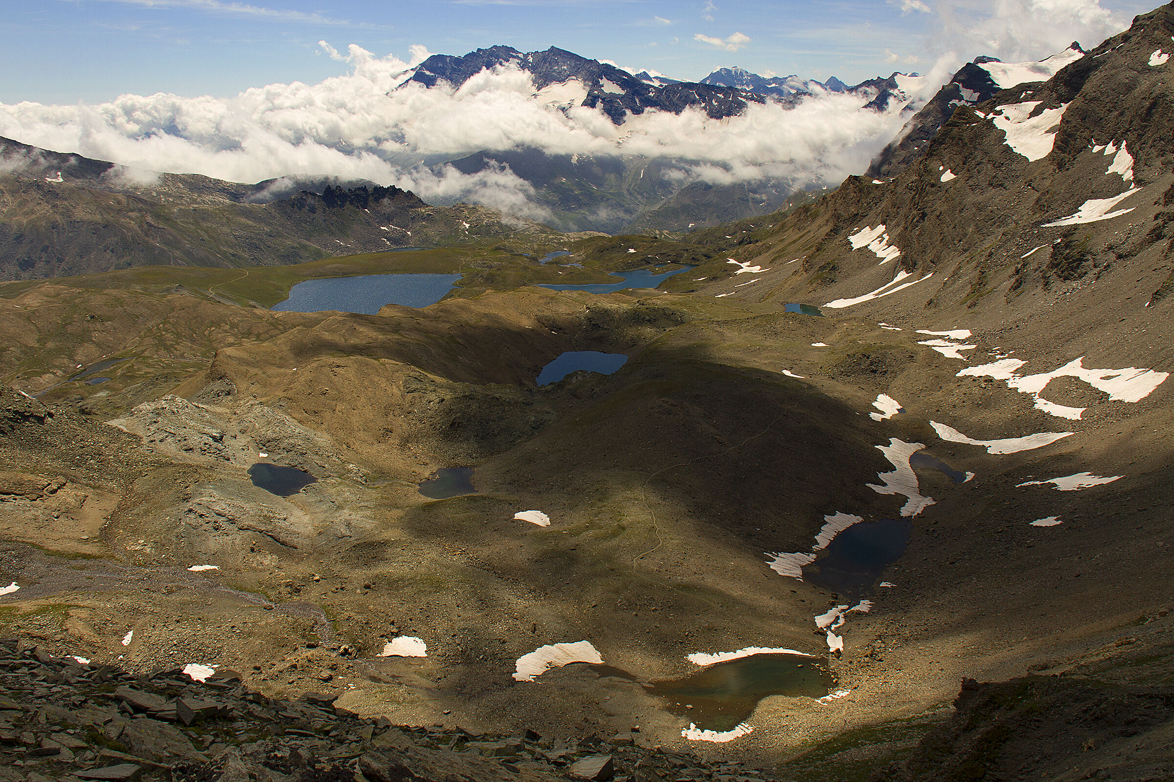 Lakes from Col Rosset