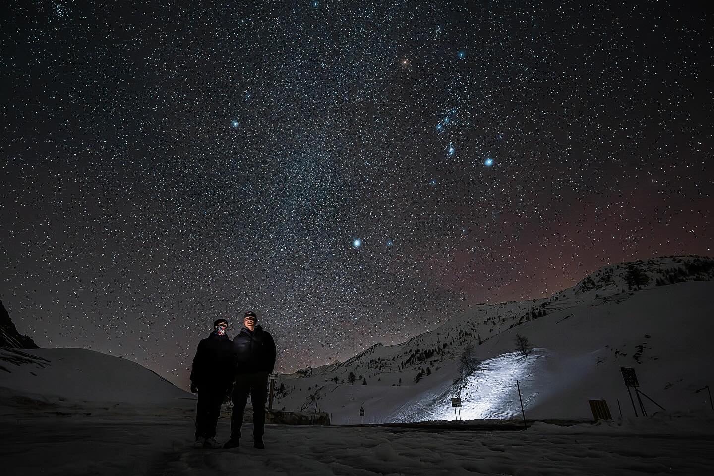 Clear evening on the hill