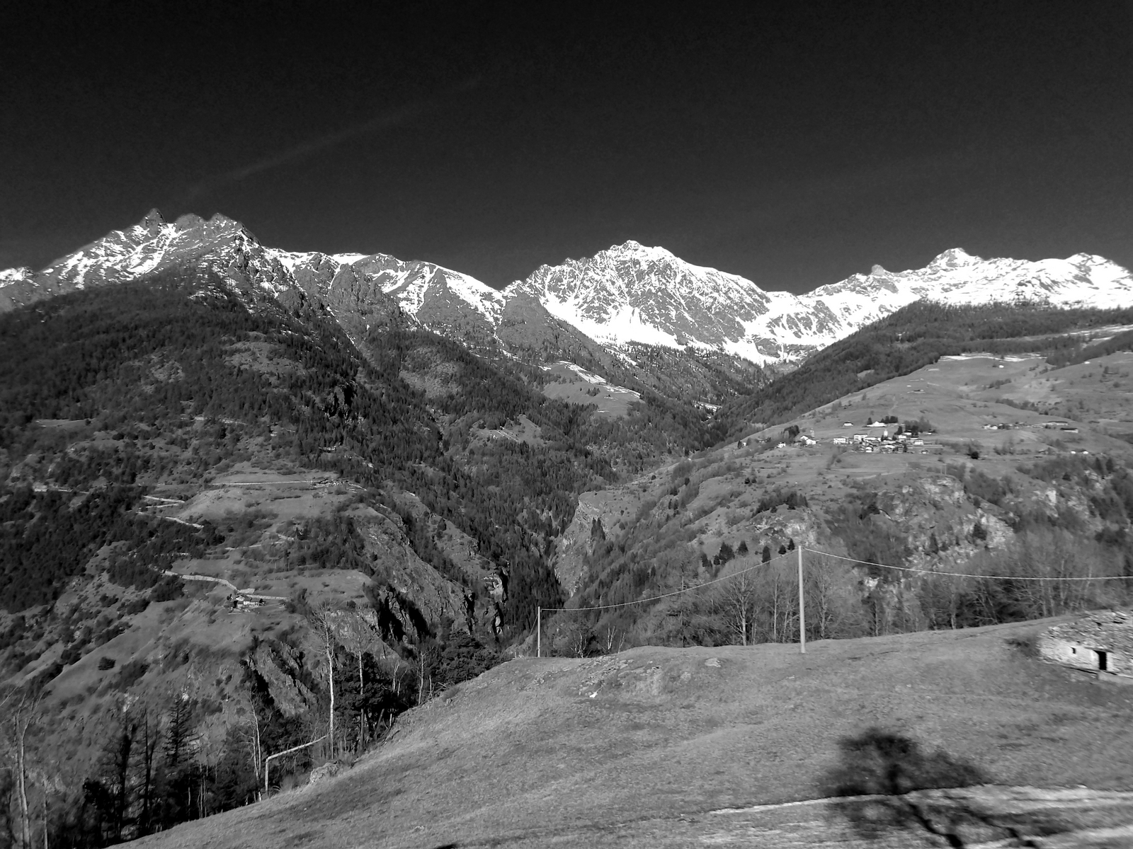 Panorama from the village of Pesse