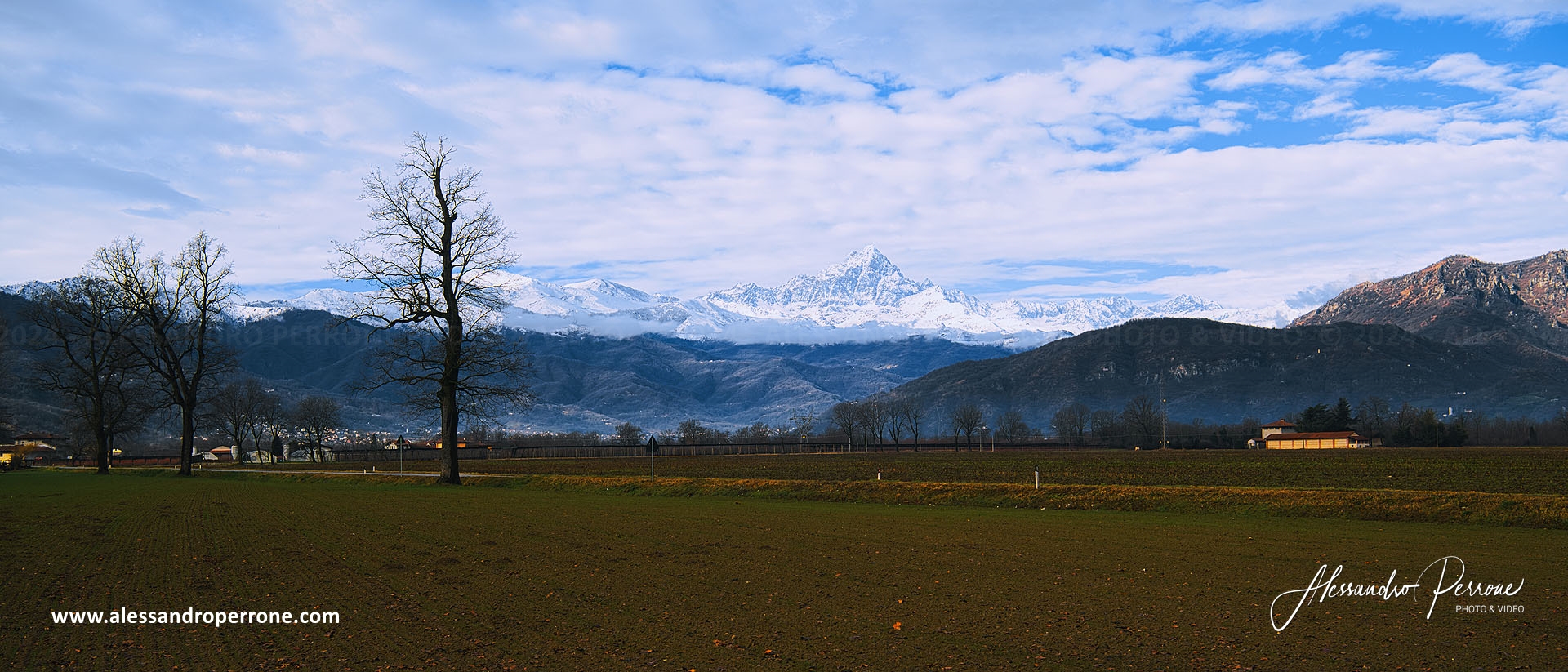 Il Monviso innevato