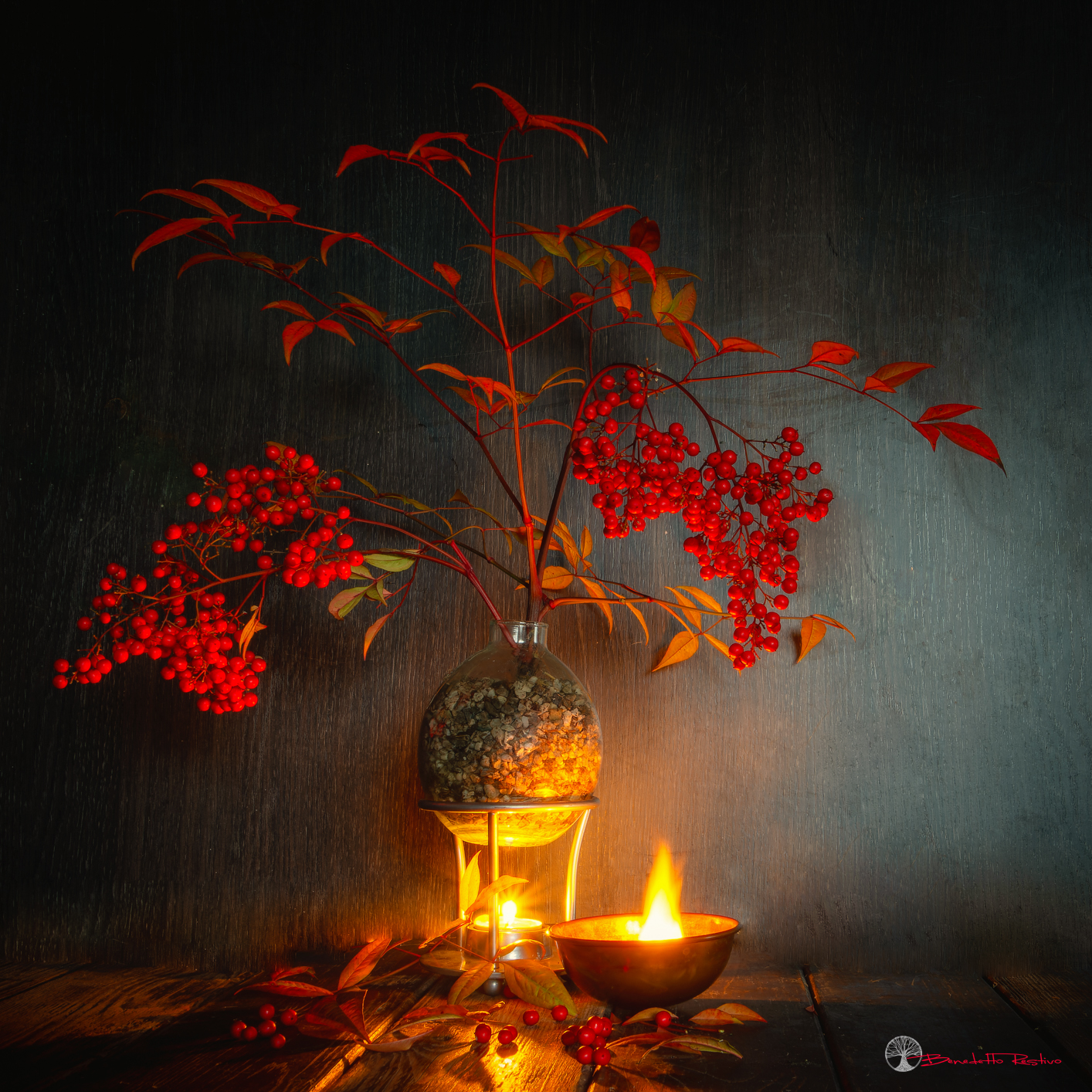 nandina al lume di candela.....