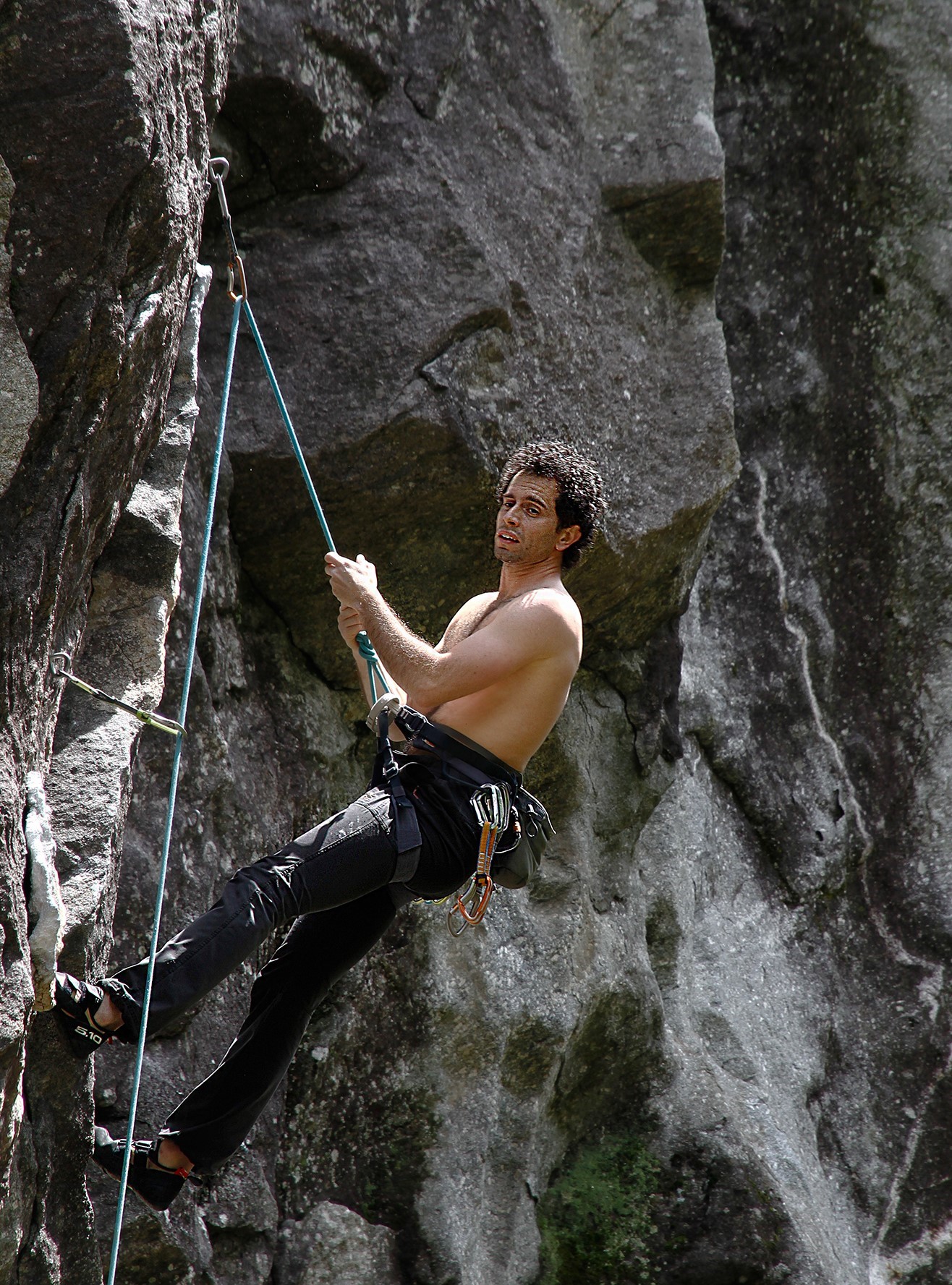 The climber's performance