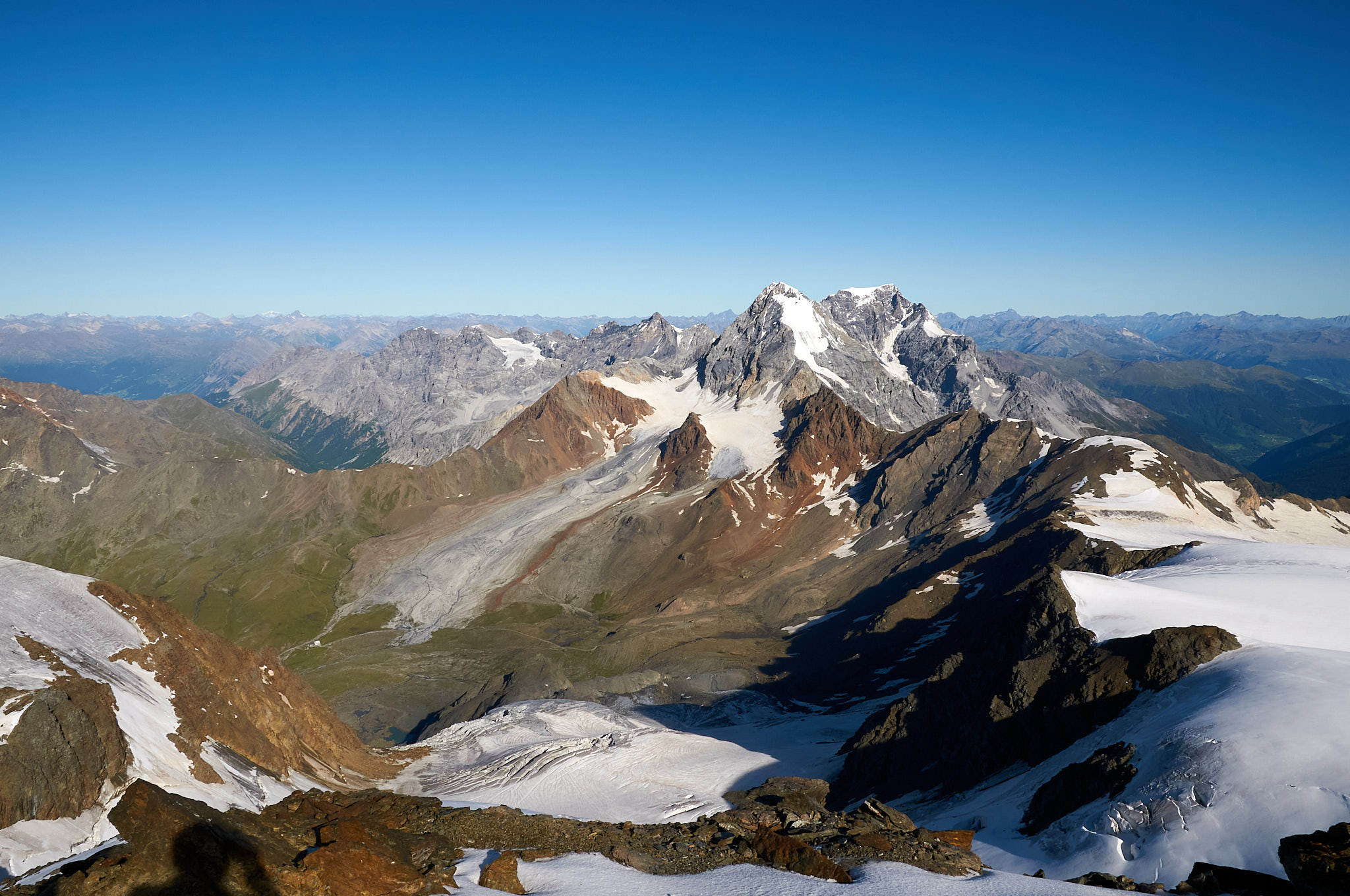 Dalla Cima del Cevedale: testa della Val Cedec