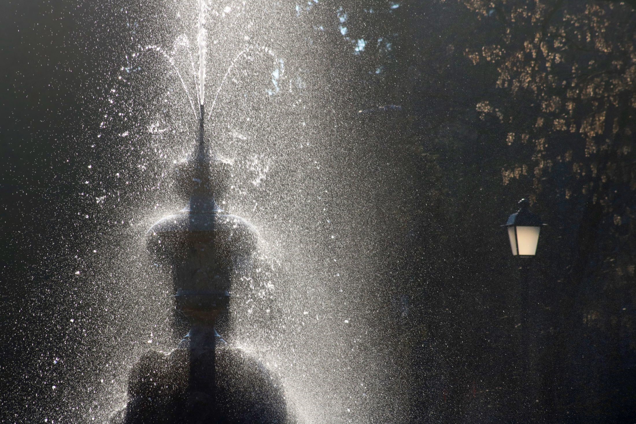 La fontana e il lampione