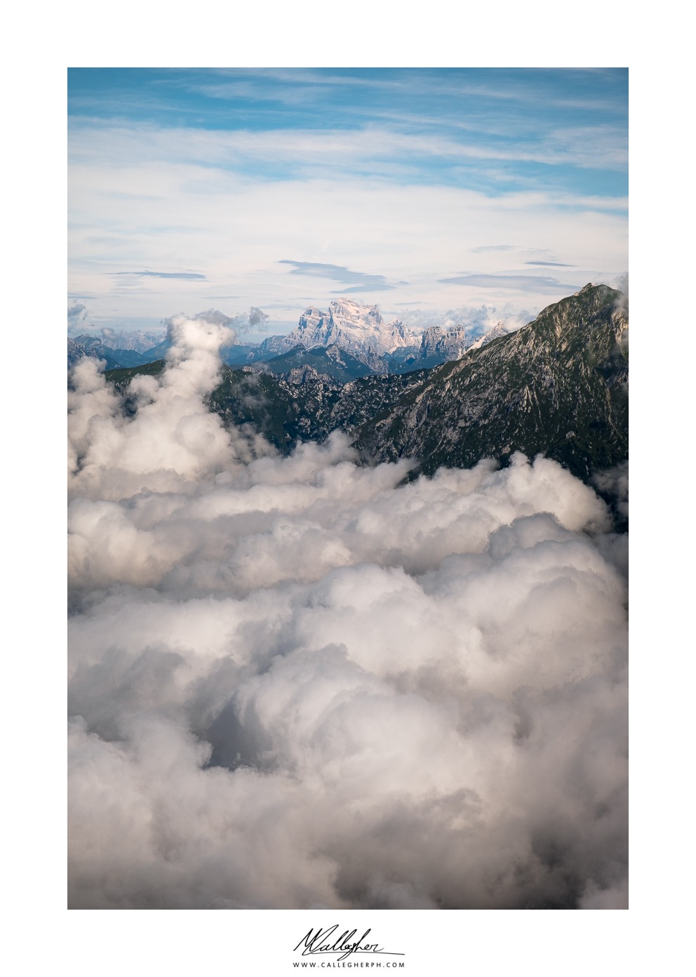 Mare di nuvole e Pelmo