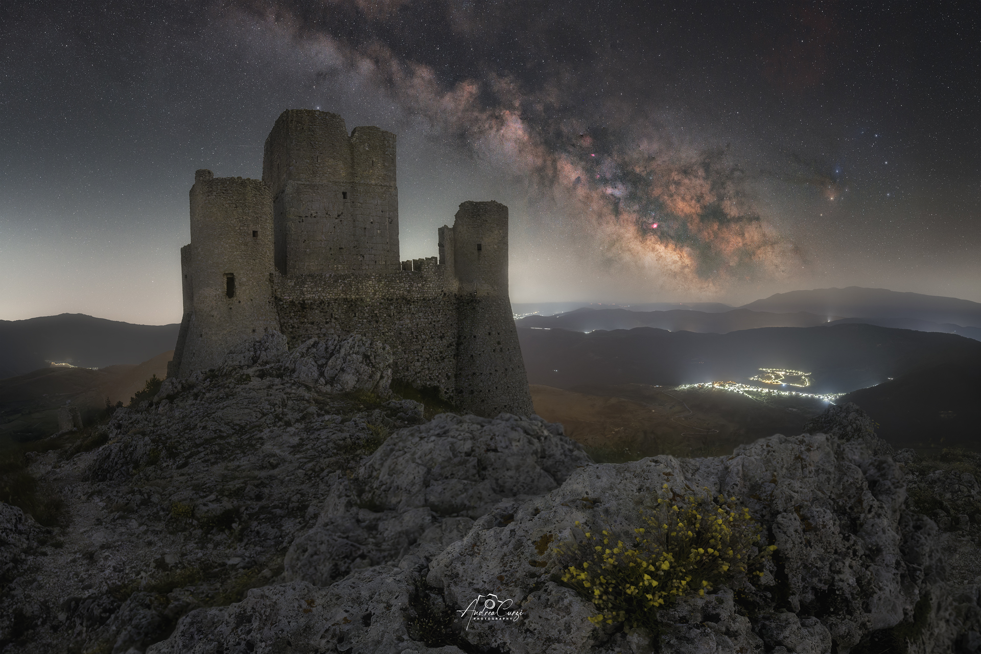 Via Lattea sul Castello di Rocca Calascio