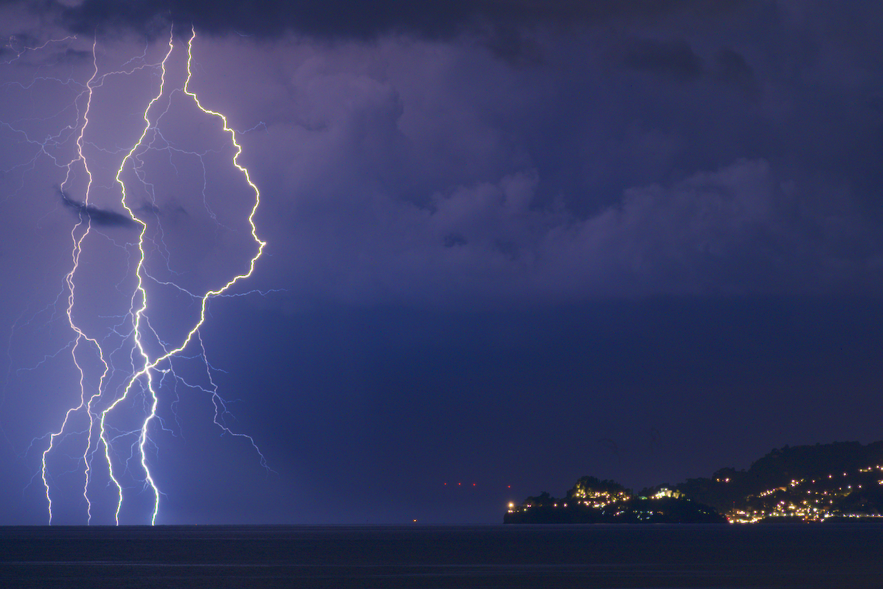 Lightning in the Gulf of Tigullio
