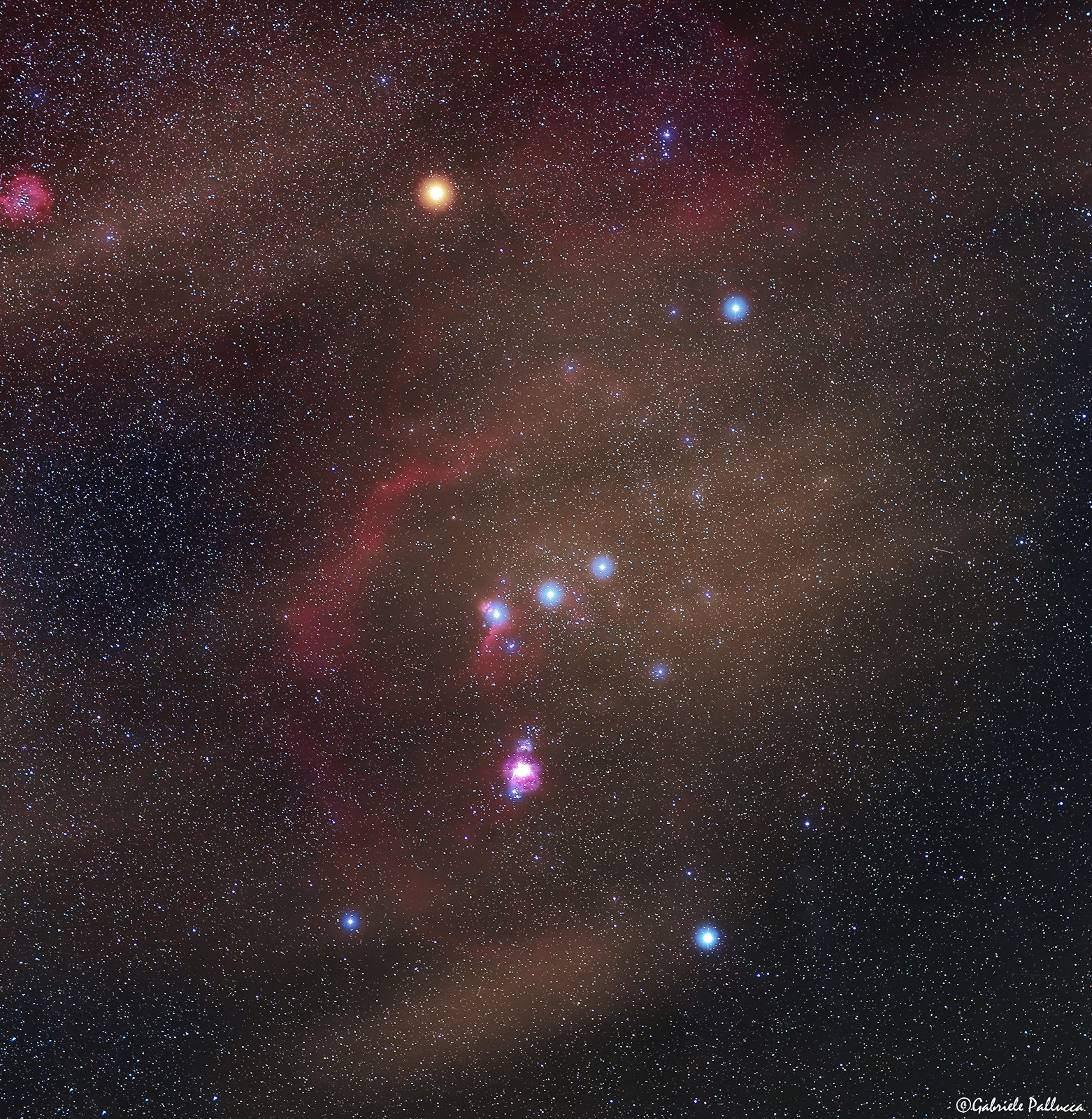 Orion Molecular Nebula Complex and Rose Nebula