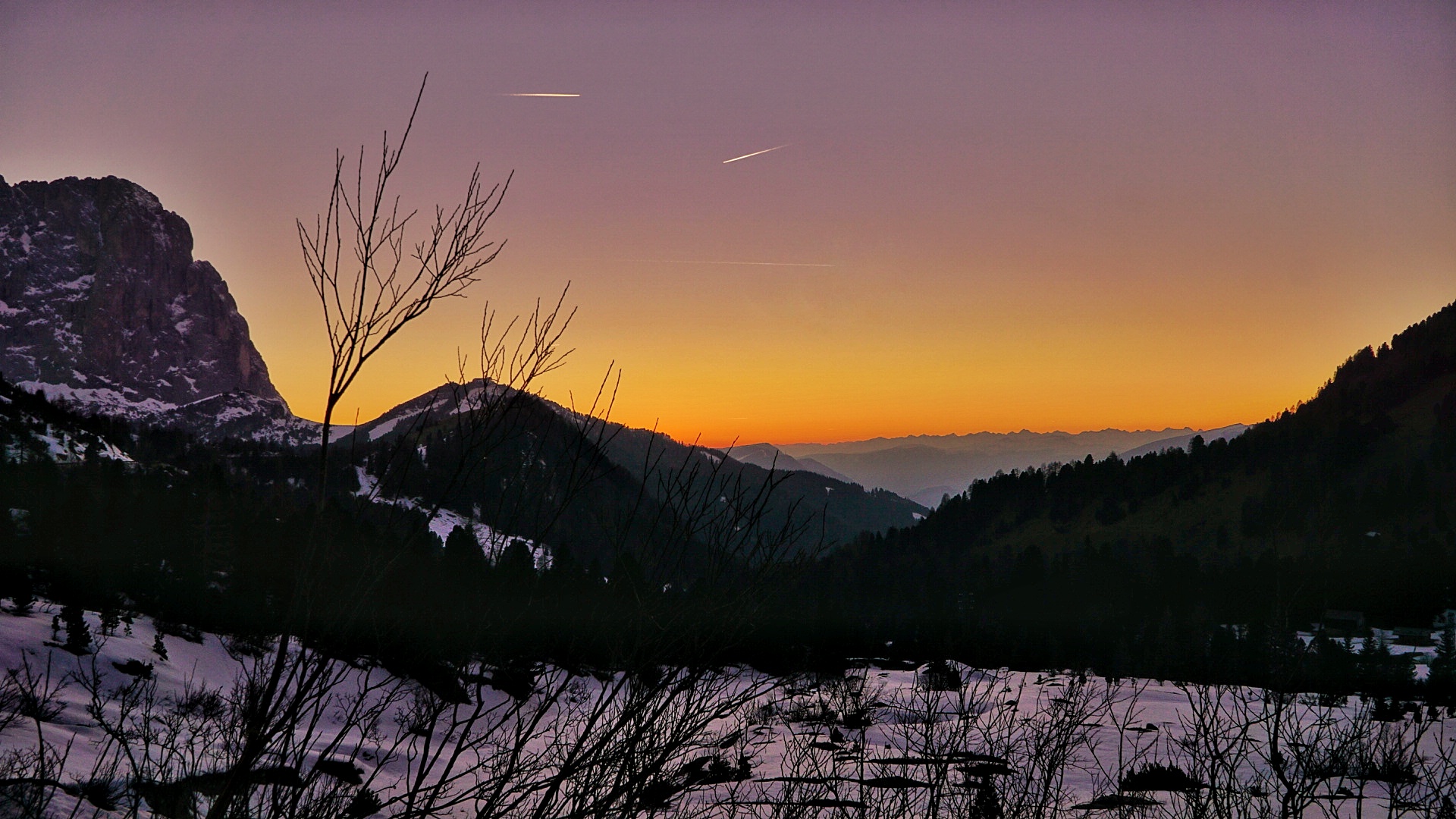 Tramonto Passo Gardena