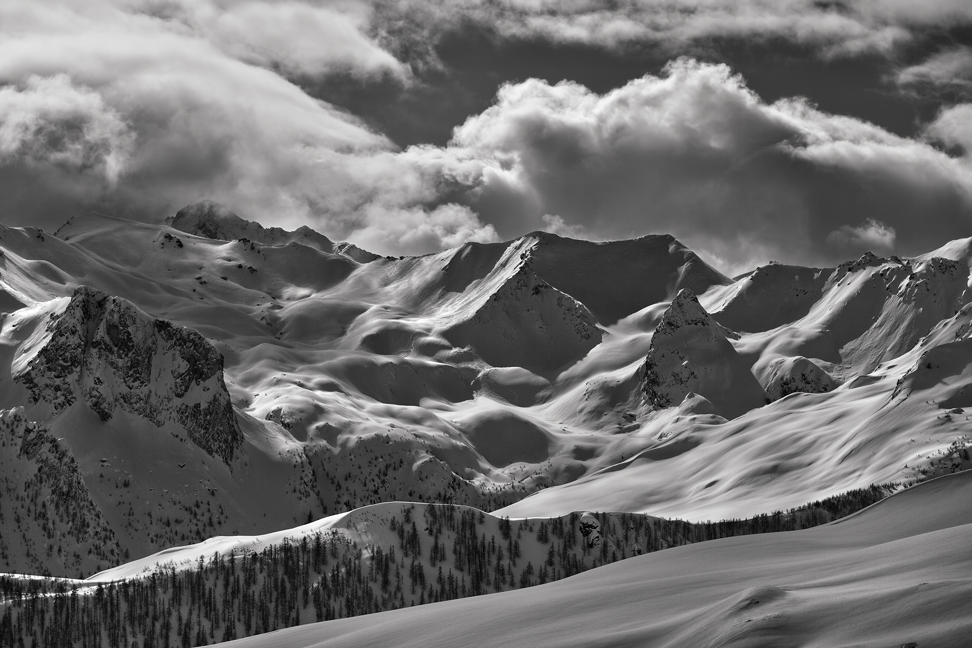Colle del Ferro after the big snowfall