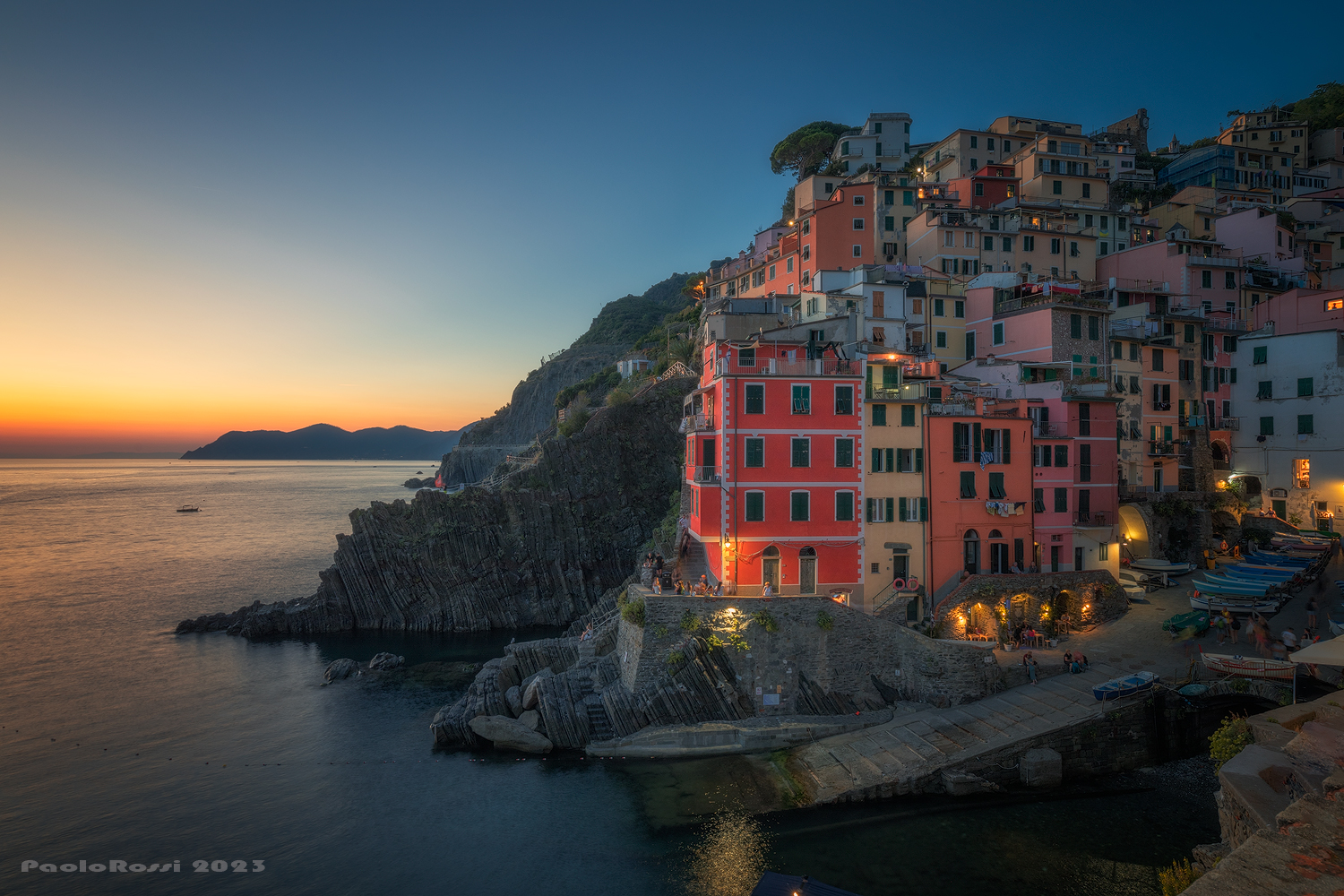 Riomaggiore, now blue...