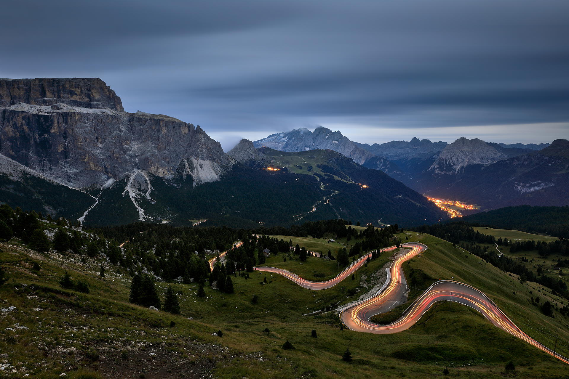 Ora blu a Passo Sella