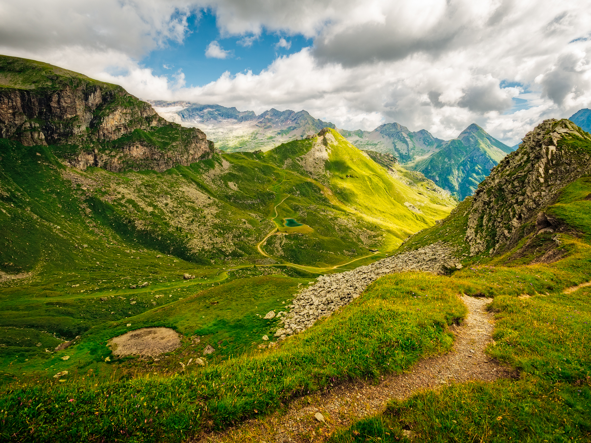 Verso il Passo Foric (o Forric)