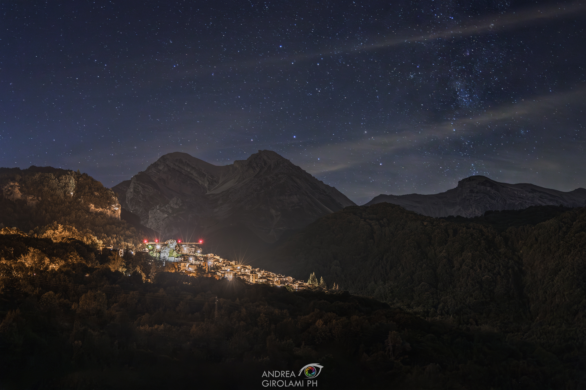 Pietracamela, Pizzo Intermesoli e il cielo stellato