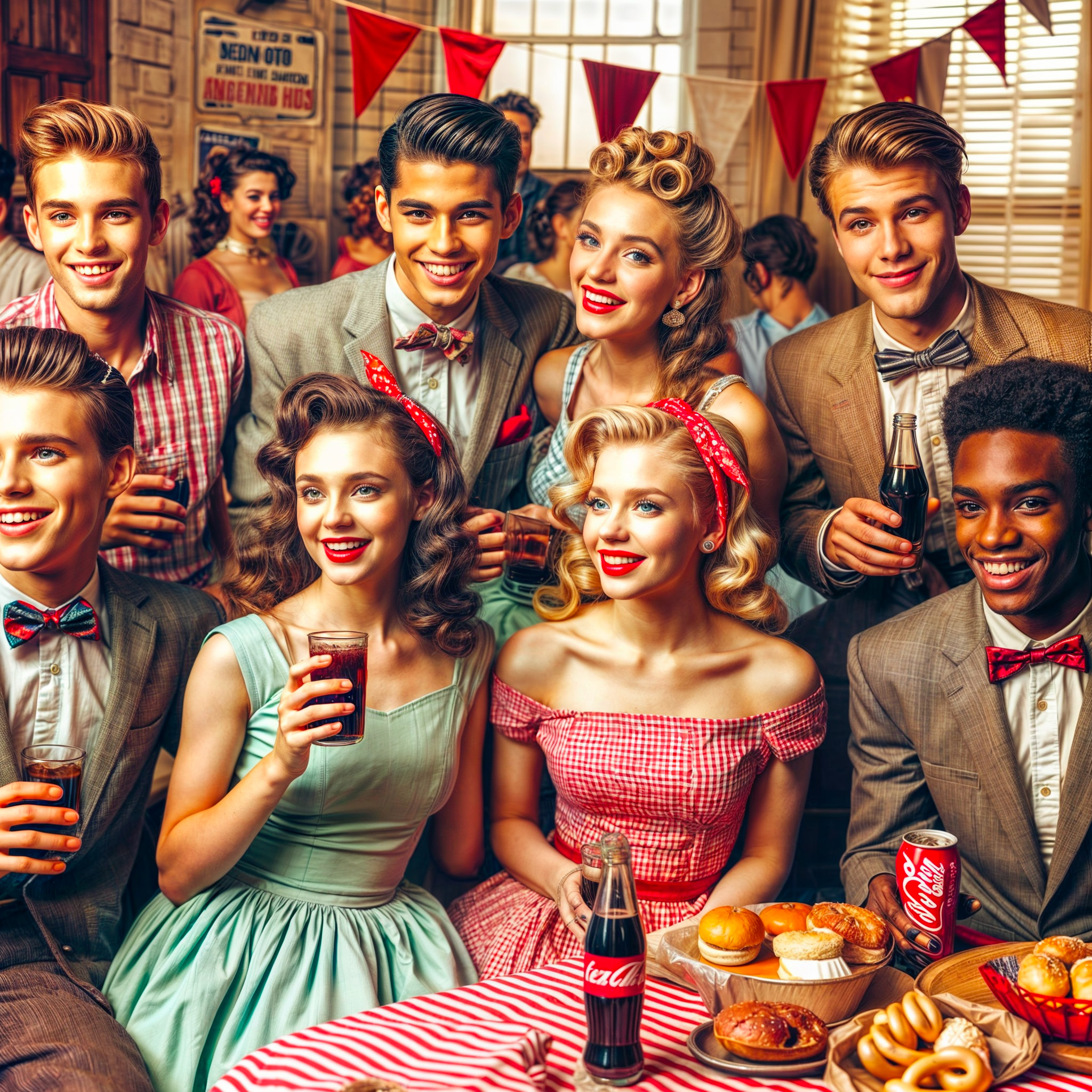 Foto di gruppo anni '50.