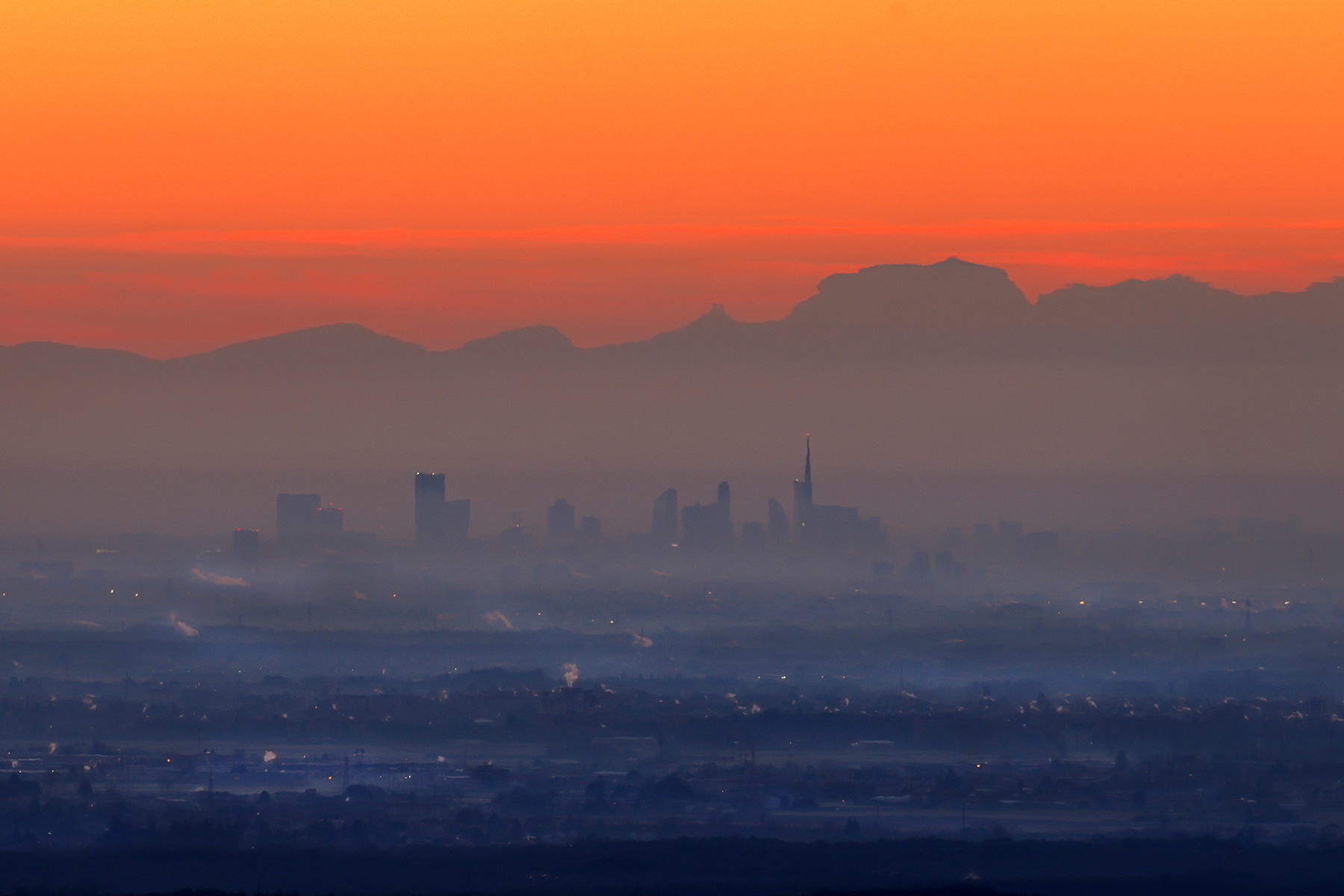 Milan from the Campo dei Fiori in Varese