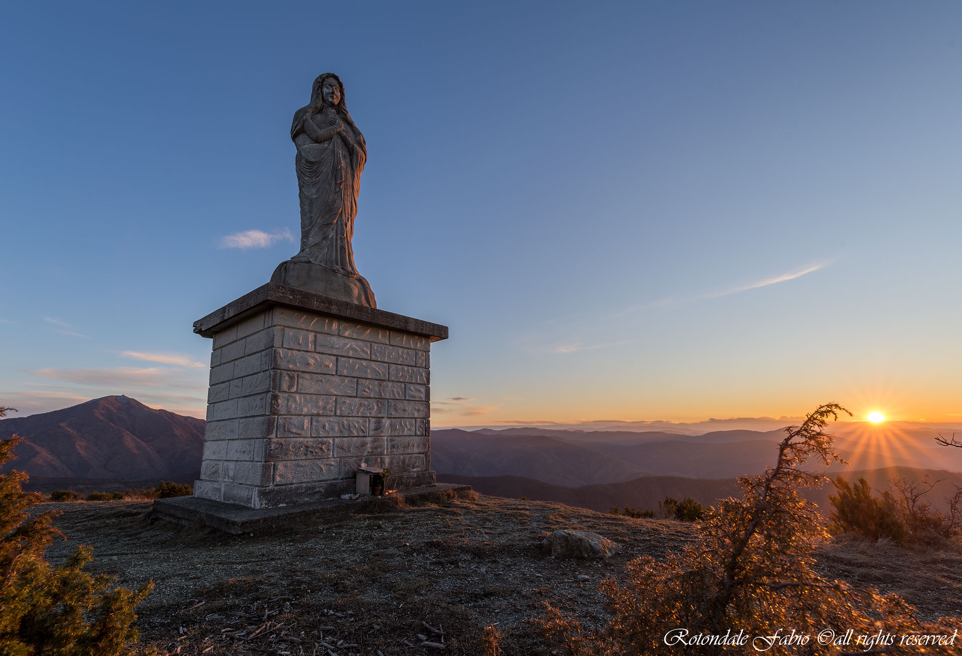 Sunset on Mount Lanzone