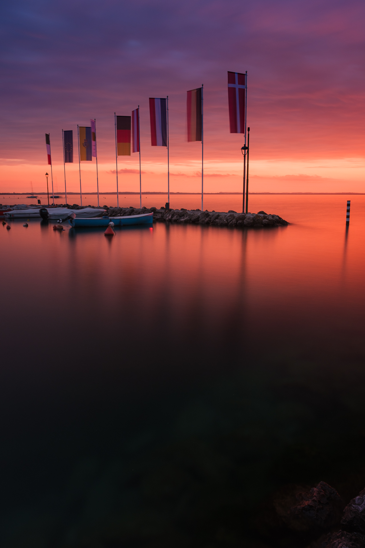 Tramonto magico sul garda
