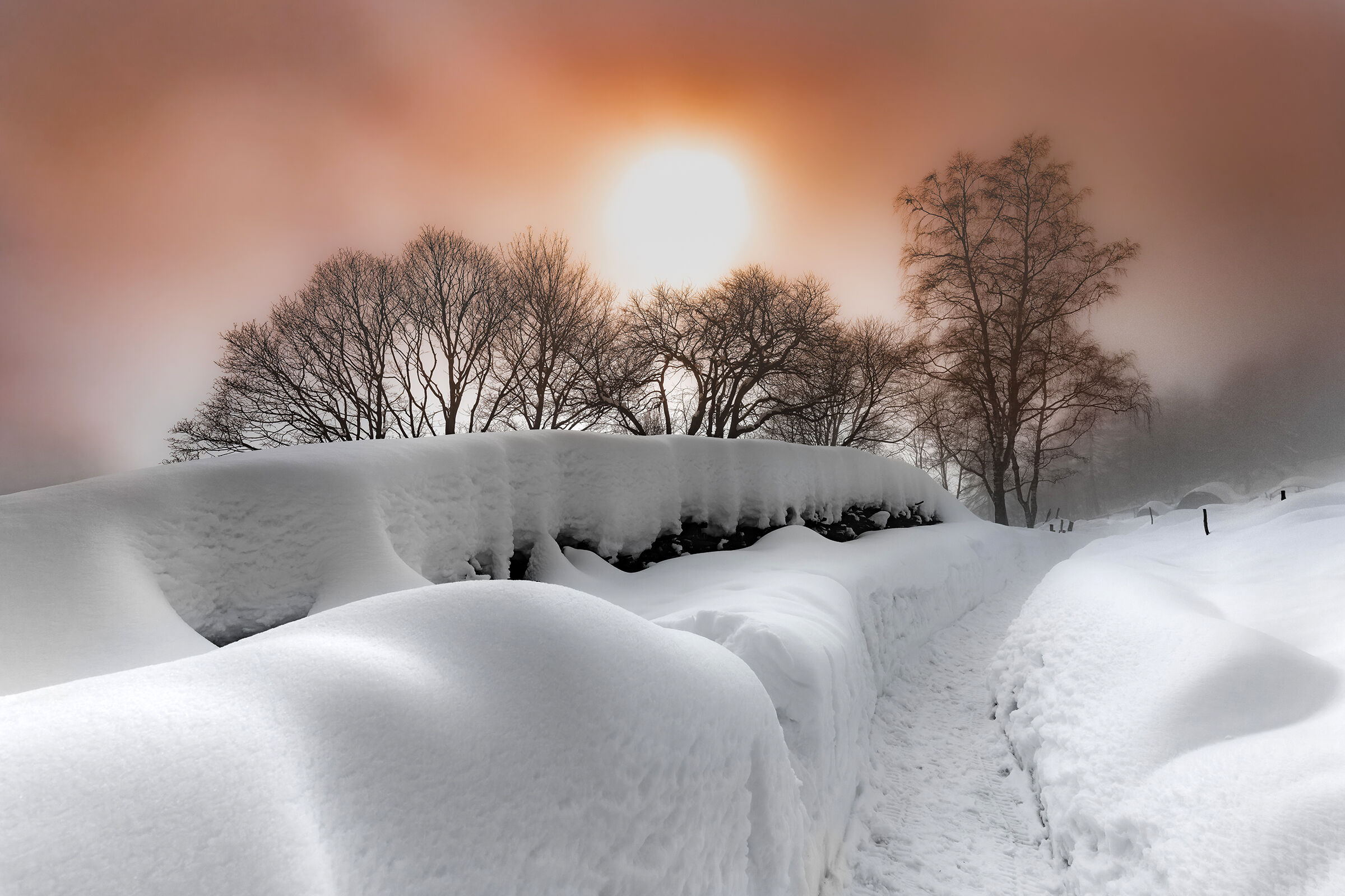 Una luce soffusa nel bianco