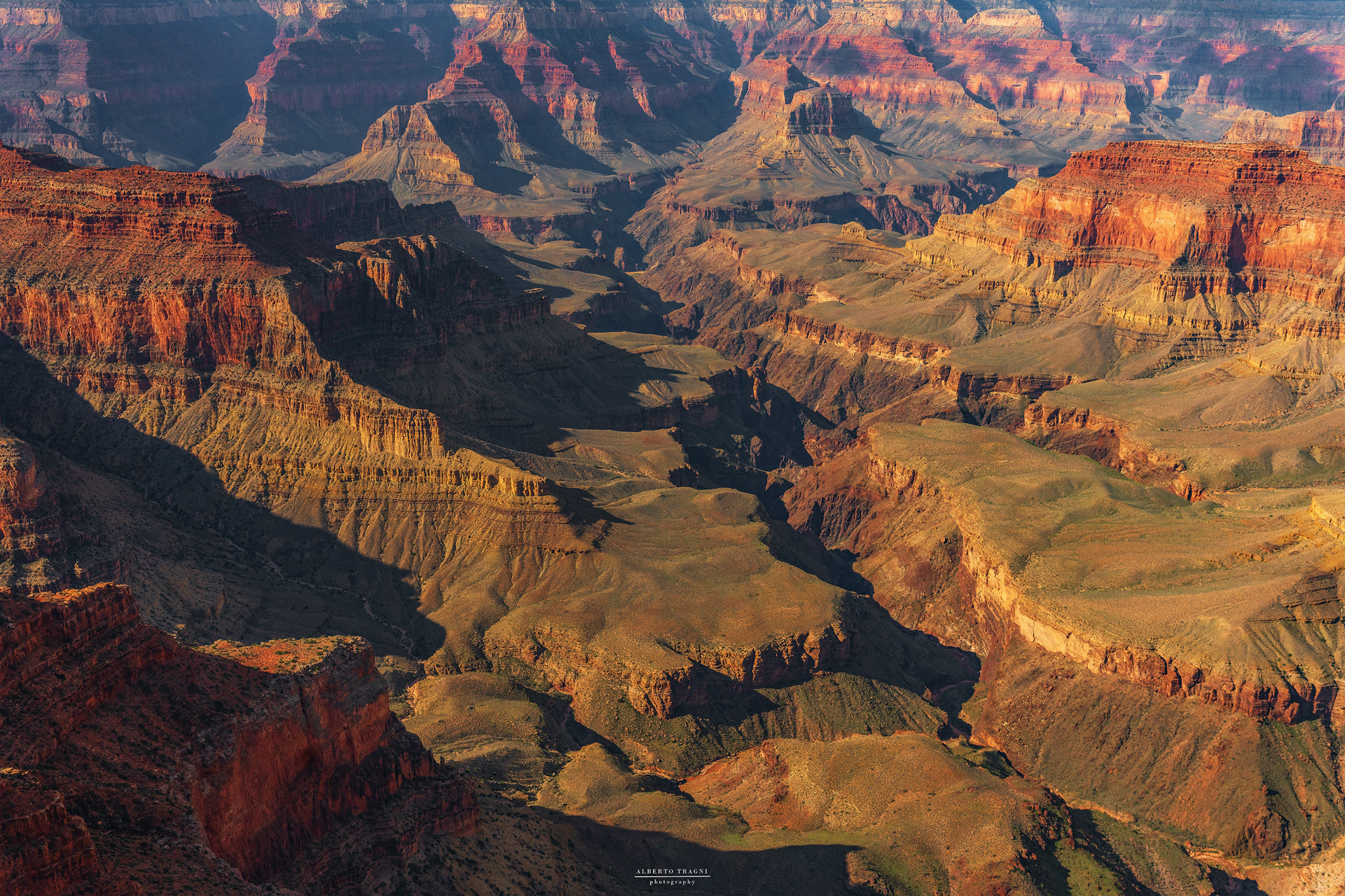 Flying over the Grand Canyon