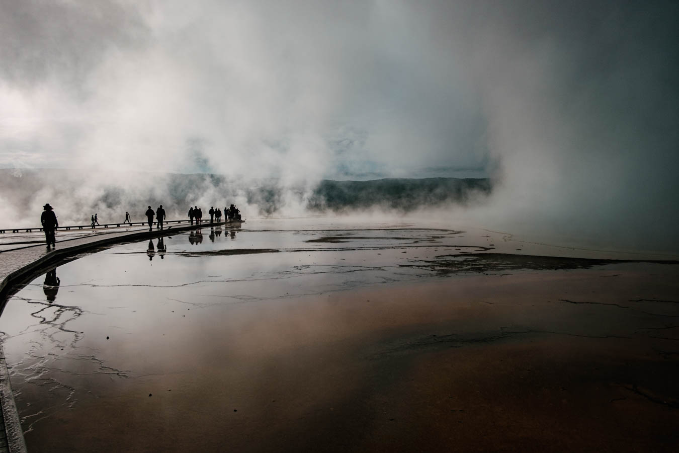 Grand Prismatic Spring, Yellowstone, WY.