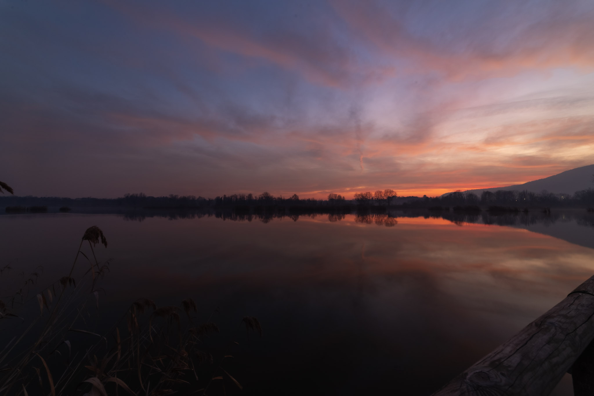 Sunset at the Peat Bogs of Sebino