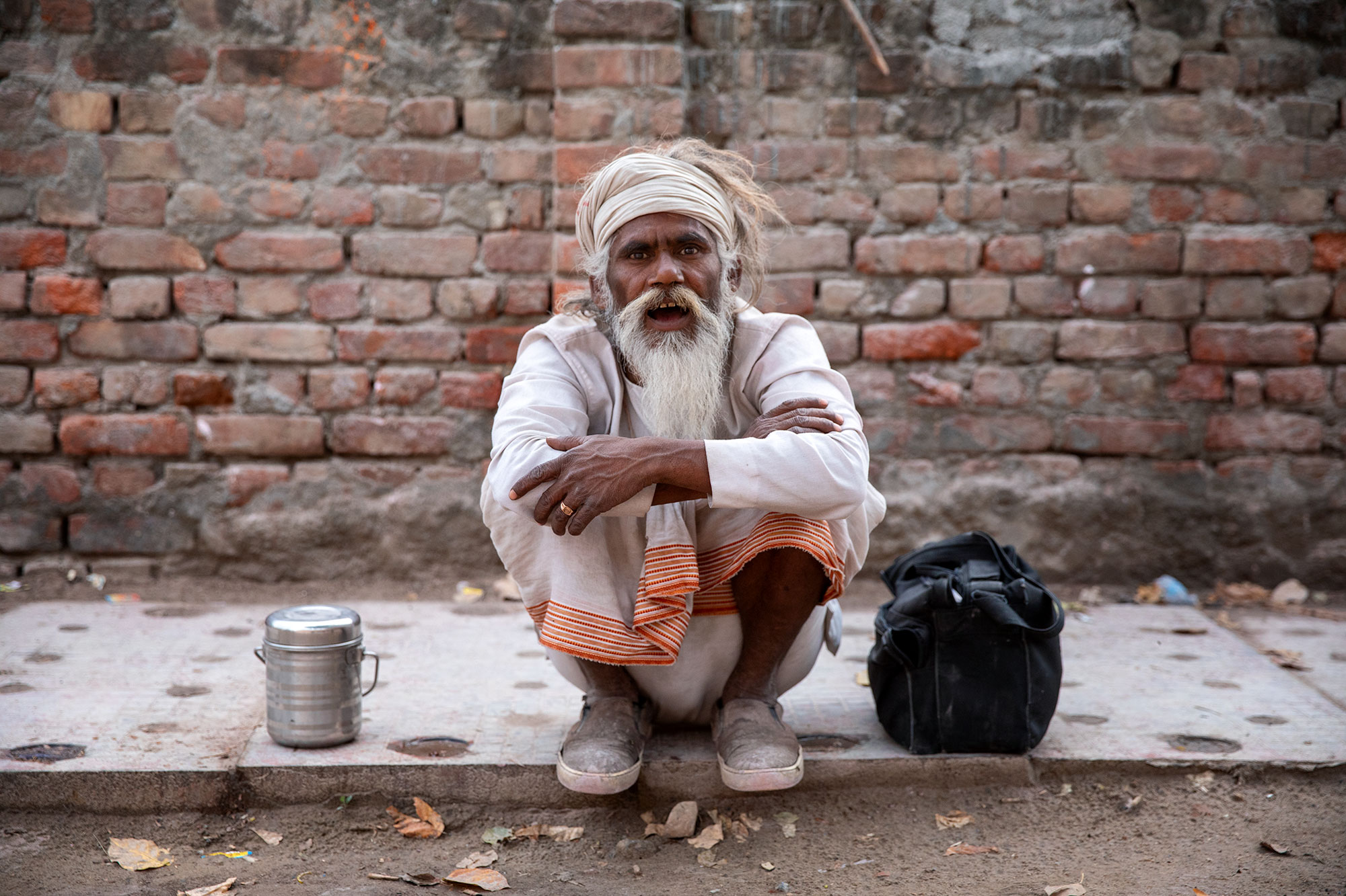 On the road in Vrindavan
