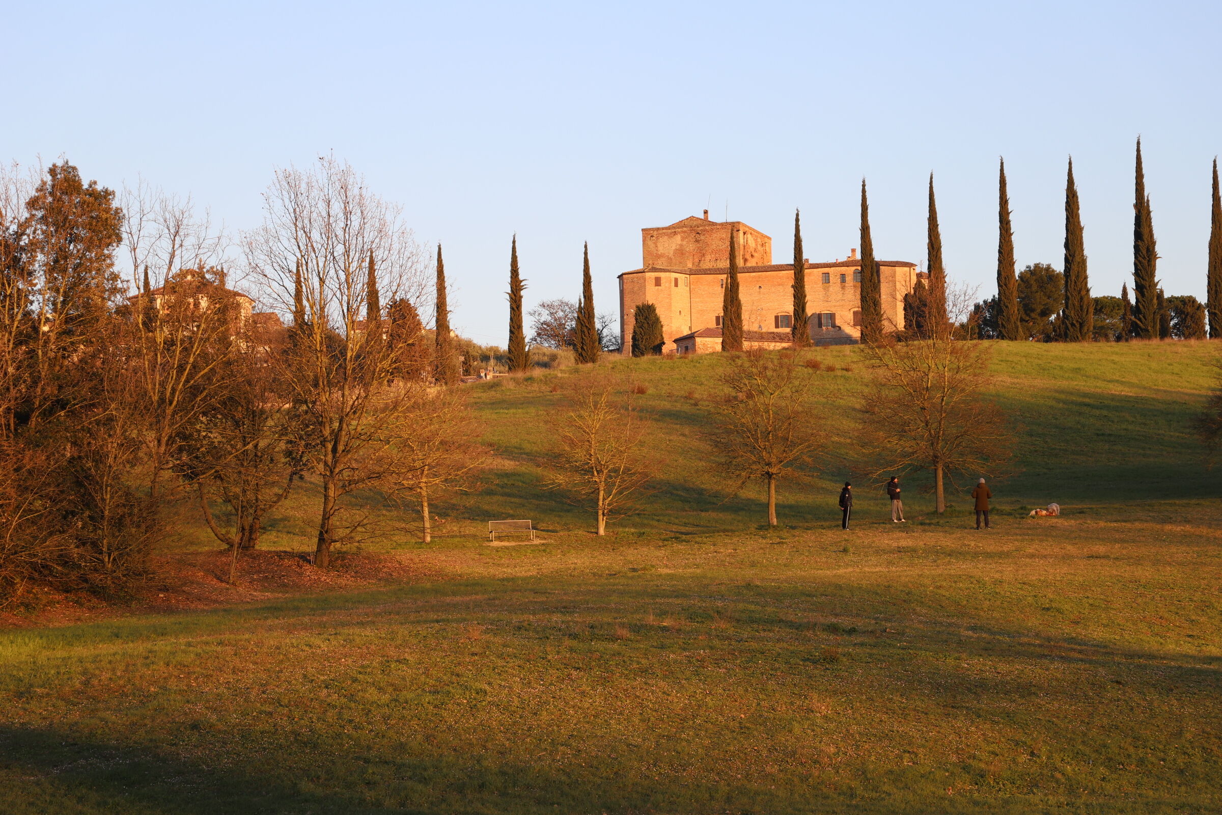 Santarcangelo di Romagna at sunset