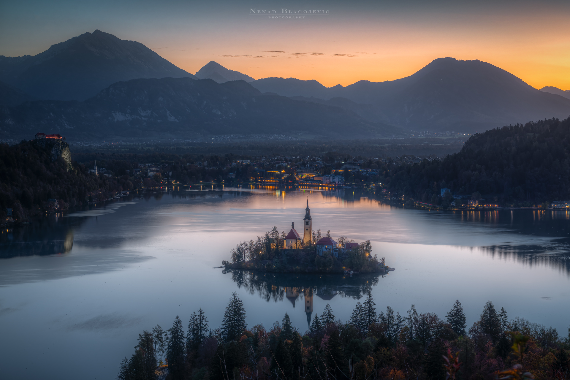 Sunrise in Bled