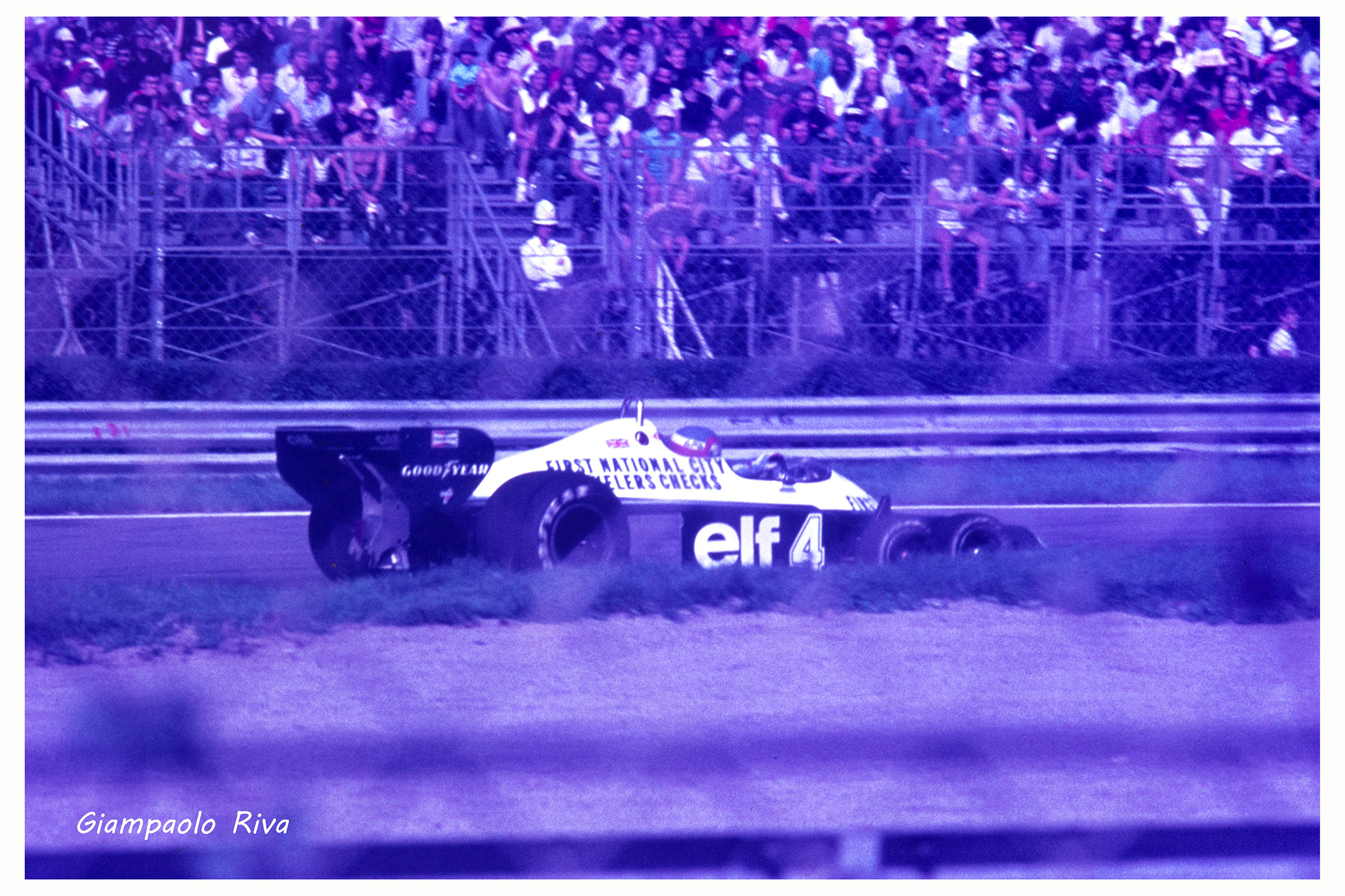 1977 Monza F1 GP, practice, Patrick Depailler on Tyrrell 6