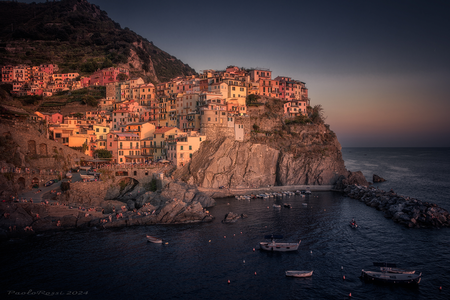 Manarola at sunset..