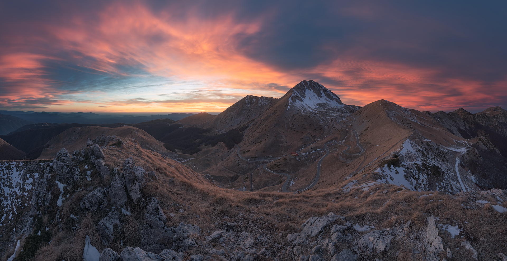 Tramonto sull'Appennino