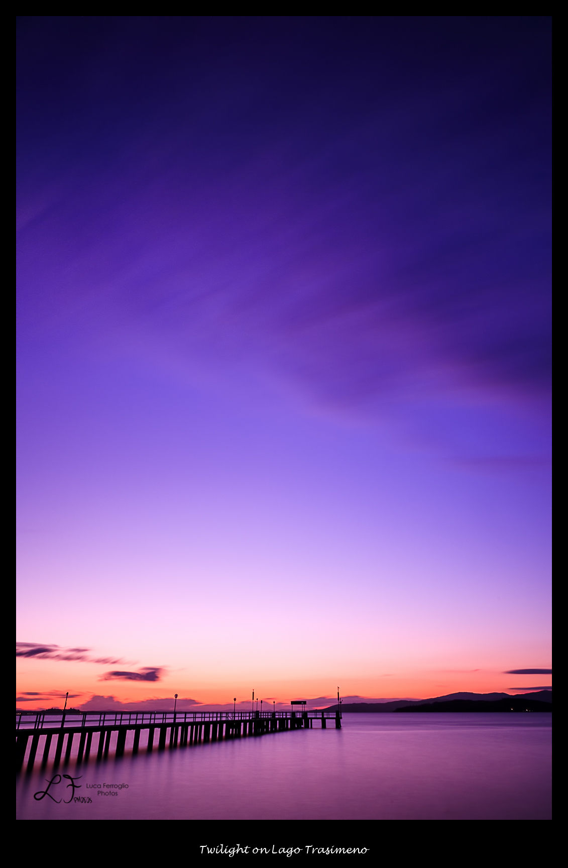 Twilight on Lago Trasimeno