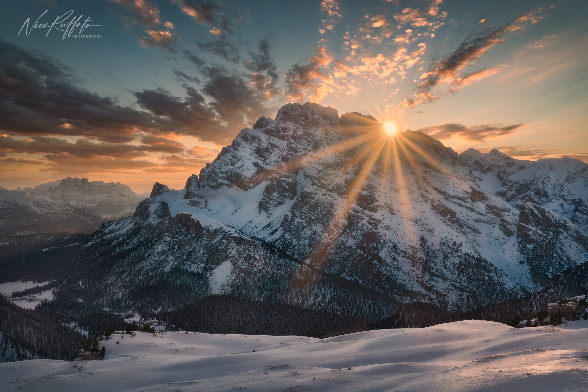 Tramonto sul Cristallo
