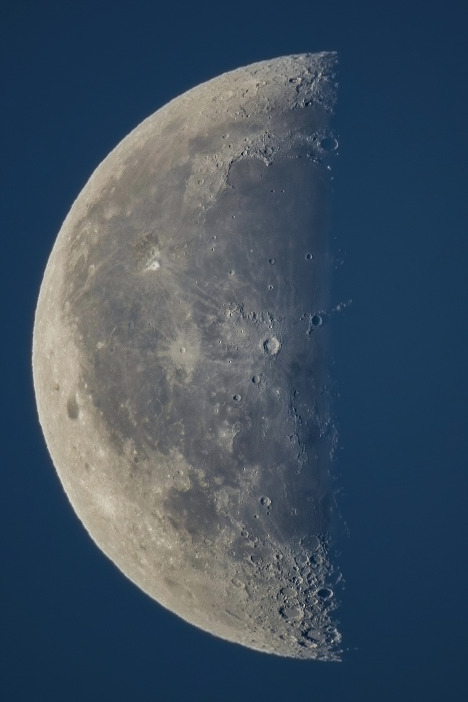 Early April Crescent