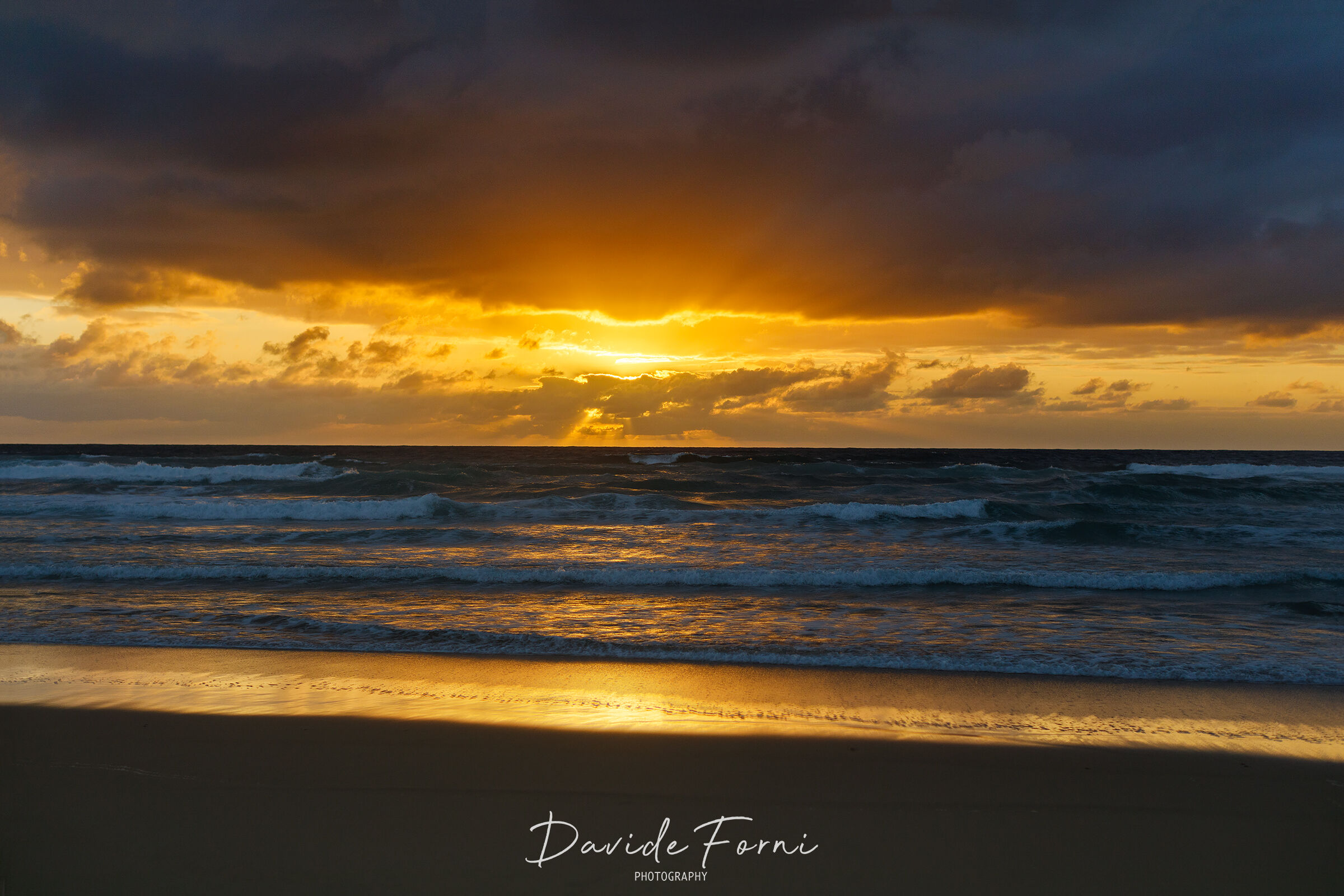 Les Landes - Sunset over the Atlantic Ocean