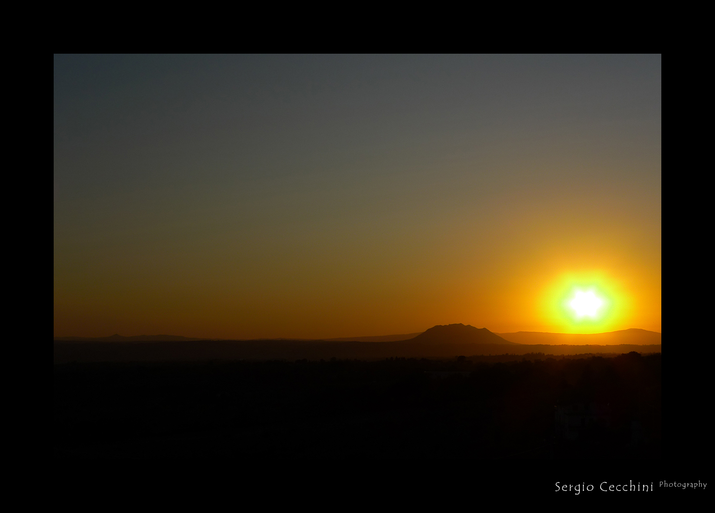Tramonto dalla Via Salaria