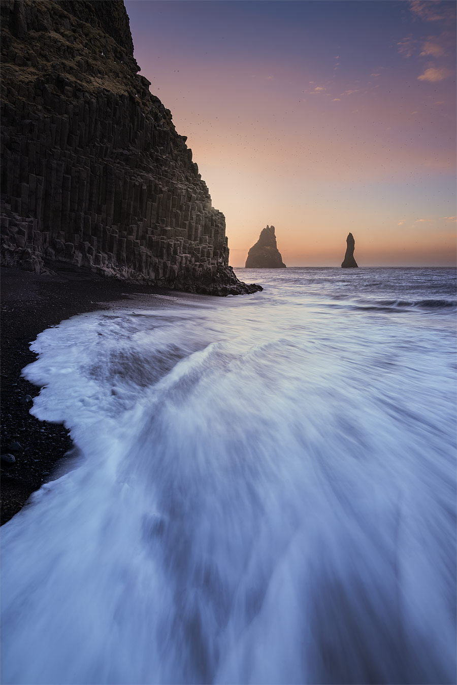 Reynisfjara at sunrise