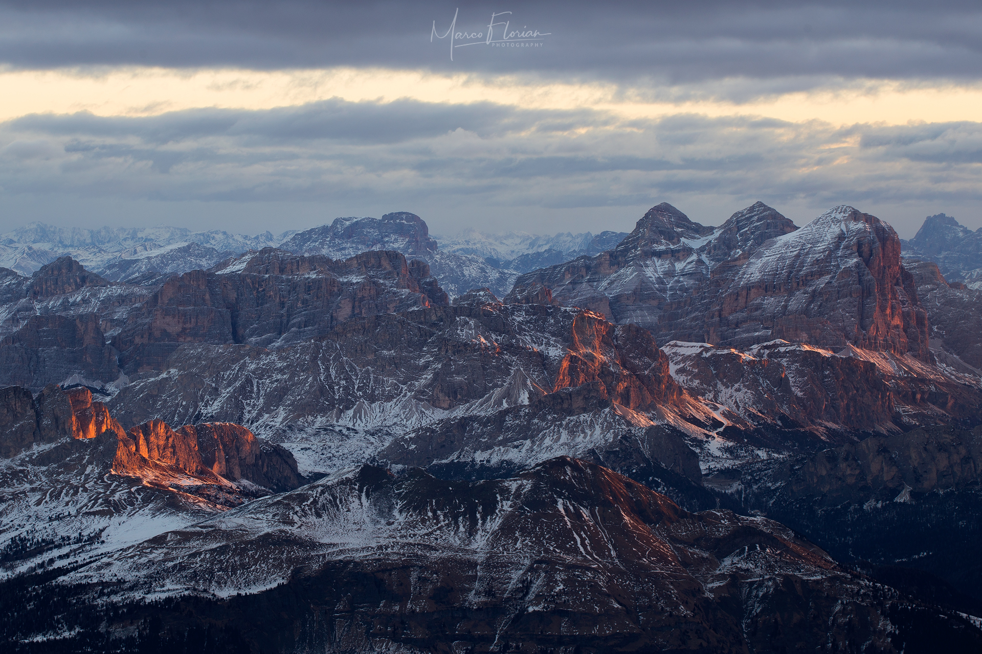 Sunrise from the Marmolada