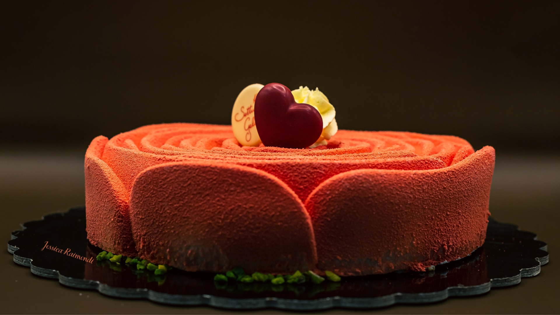 Rose petal cake