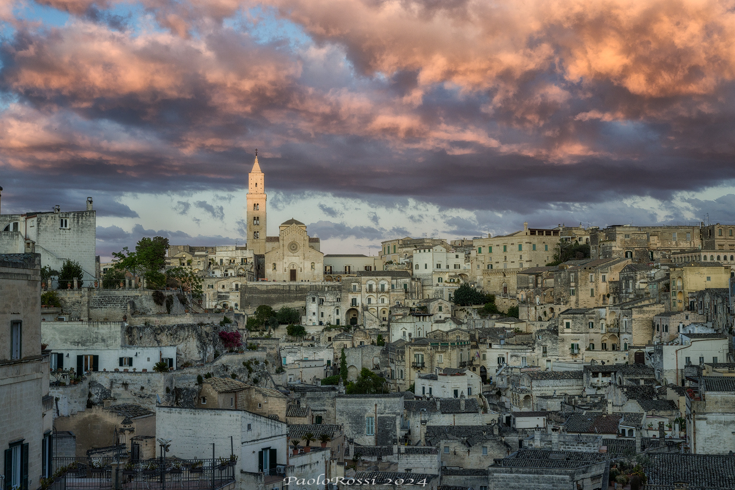 Red sunset... Matera