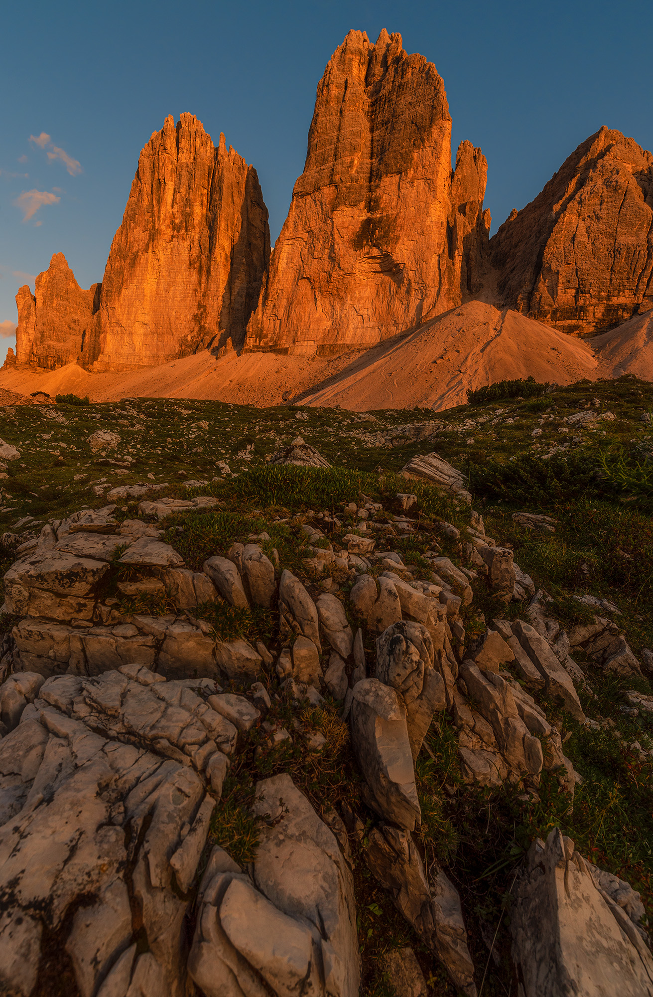 Le Tre Cime si colorano