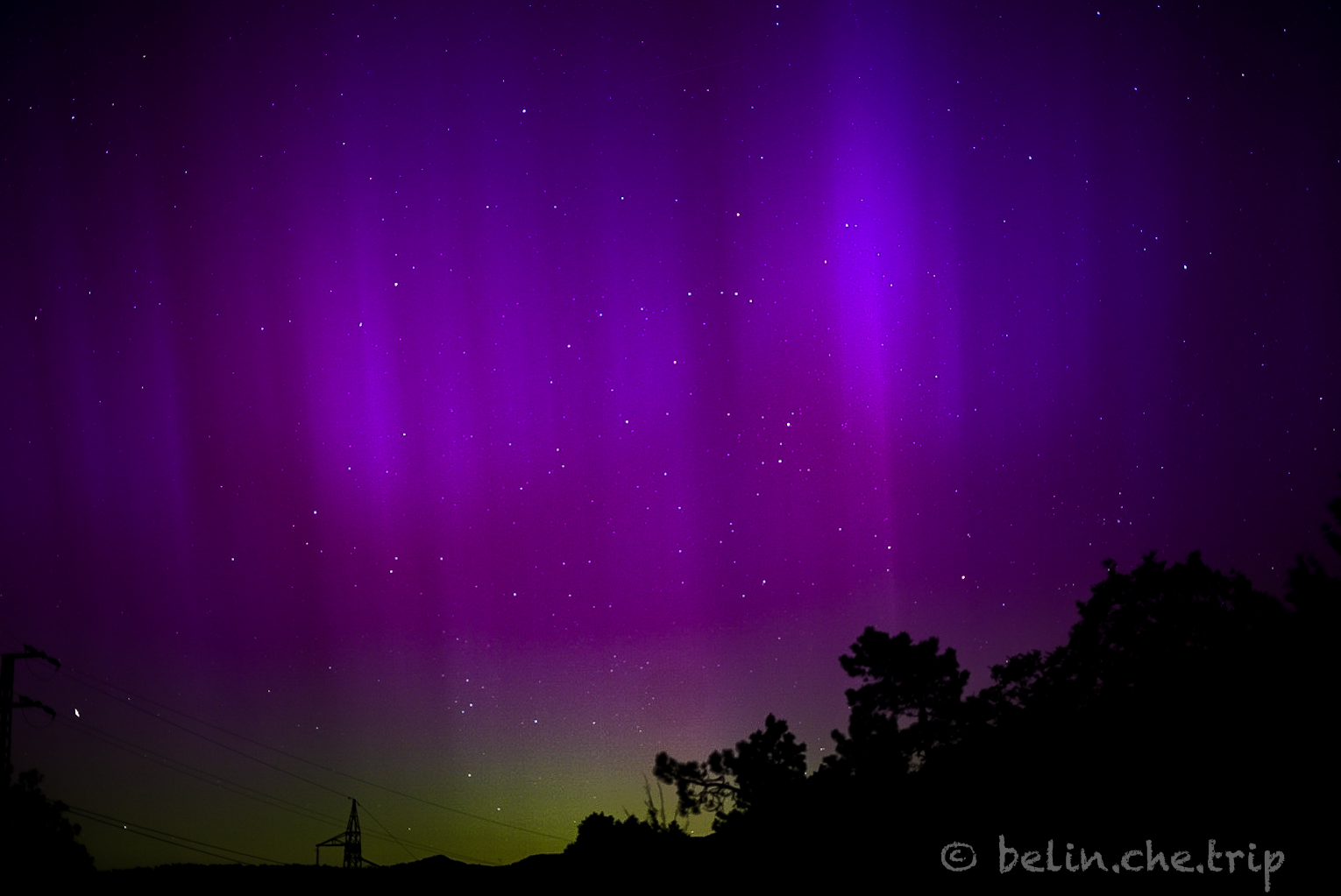 #AuroraBorealeInItalia