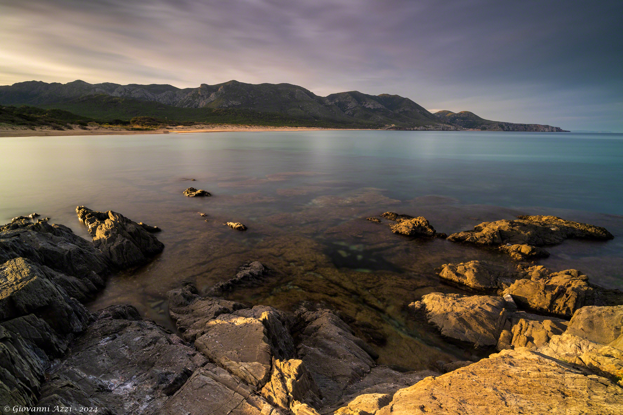 The arrival of light in Portixeddu