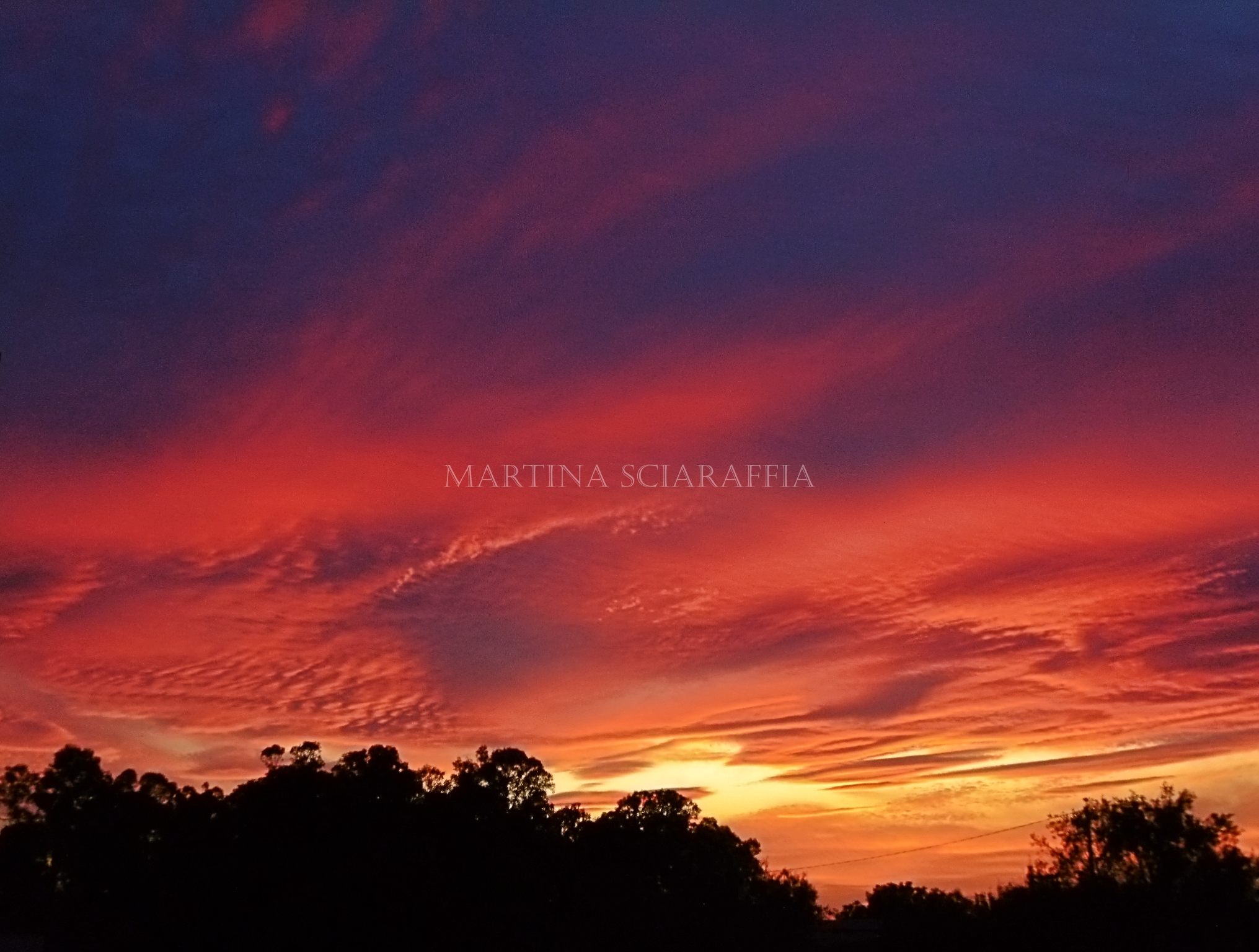 The sunset and its shades