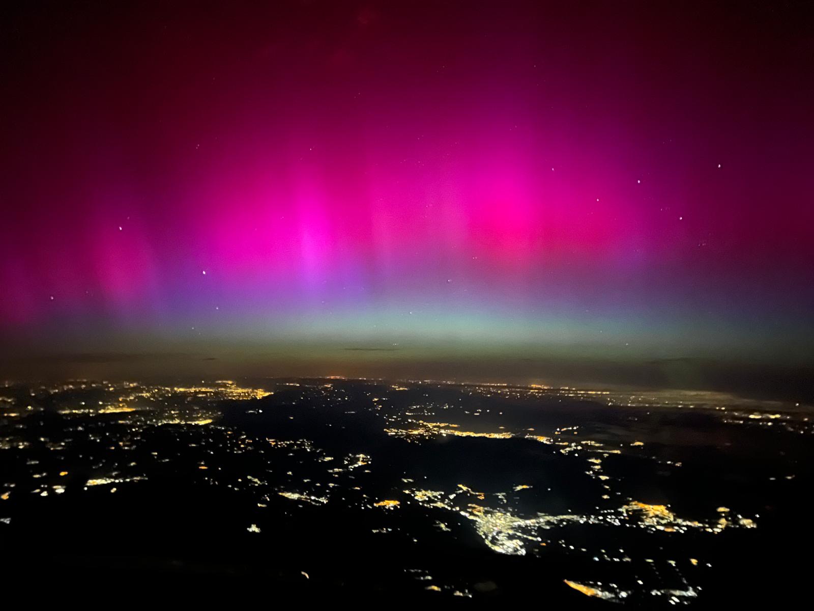 High Altitude Aurora Borealis